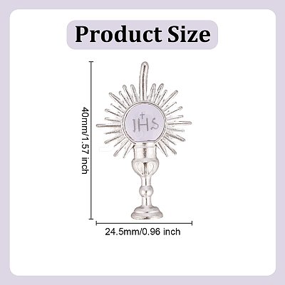 30Pcs Holy Grail Alloy Cabochons FIND-ME0002-69P-1