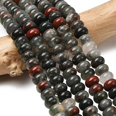 Natural African Bloodstone Beads Strands G-A280-A06-02-1