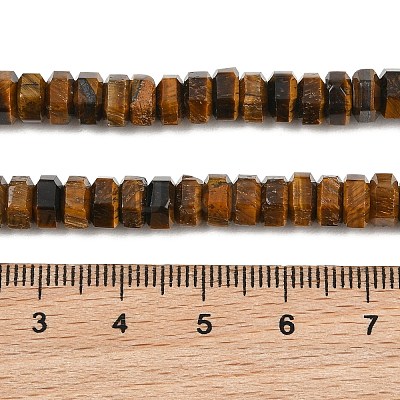 Natural Tiger Eye Beads Strands G-G317-A27-3X6MM-1