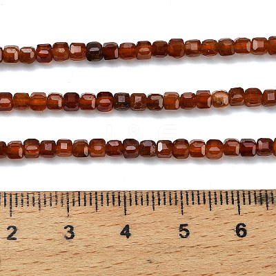 Natural Orange Garnet Beads Strands G-C262-C09-3mm-1