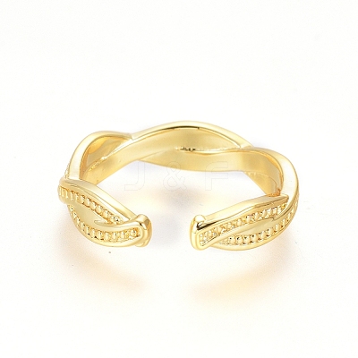 Brass Cuff Toe Rings RJEW-G100-14G-1