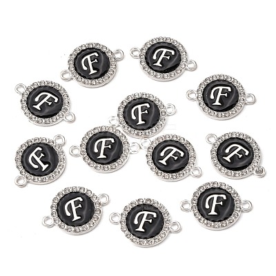 Alloy Enamel Links Connectors ENAM-TAC0003-01S-02F-1