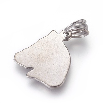 Tarnish Resistant 304 Stainless Steel Pendants STAS-E449-18P-1