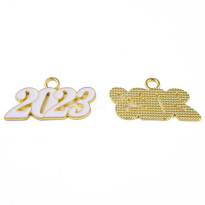 Alloy Enamel Pendants PALLOY-N160-85-G-1