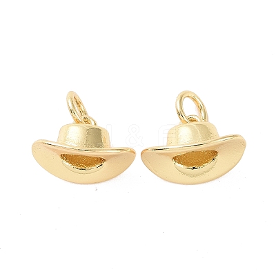 Rack Plating Brass Charms X-ZIRC-C042-11G-1