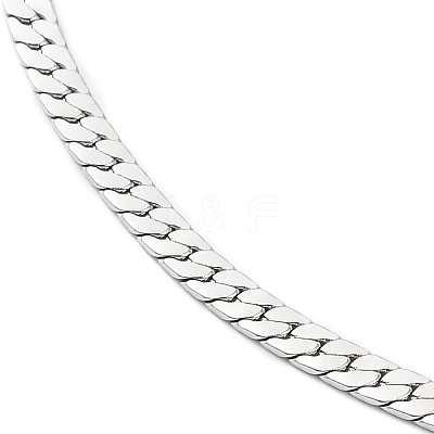 Non-Tarnish 304 Stainless Steel Cuban Link Chain Necklace NJEW-K249-01B-P-1