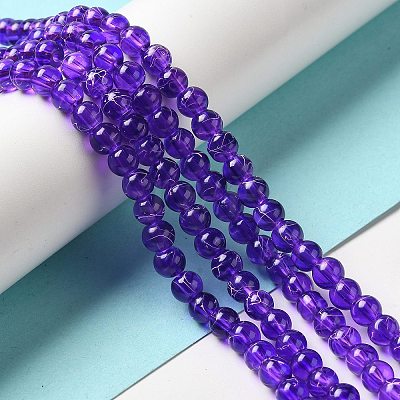 Drawbench Transparent Glass Beads Strands GLAD-Q012-6mm-20-1
