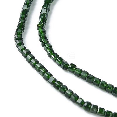 Synthetic Green Goldstone Beads Strands G-F748-P03-01-1