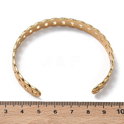 304 Stainless Steel Cuff Bangles BJEW-A160-03G-1