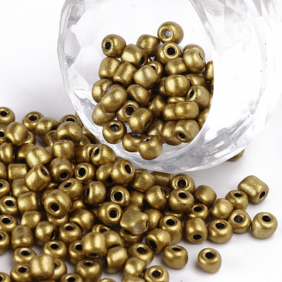 Baking Paint Glass Seed Beads SEED-S003-K30-1
