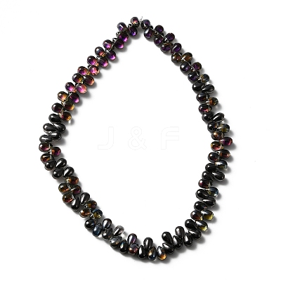 Electroplate Glass Beads GLAA-WH0023-29F-1