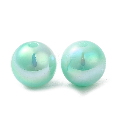 Iridescent ABS Plastic Beads RESI-Z015-03D-1