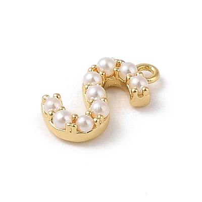Plastic Imitation Pearl Pendants KK-P230-17G-S-1