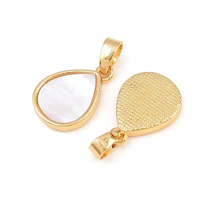 Natural Shell Charms KK-Z140-25G-1
