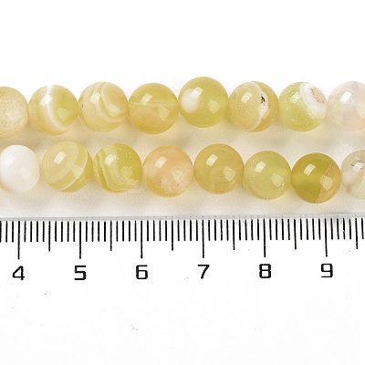 Natural Striped Agate/Banded Agate Beads Strands G-Z060-A01-B20-1
