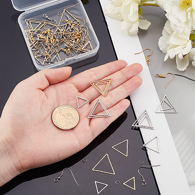 Geometric Charm Drop Earrings DIY Making Kit DIY-UN0002-98-1