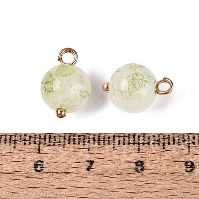 Alloy Glass Pendants GLAA-P080-04G-10-1