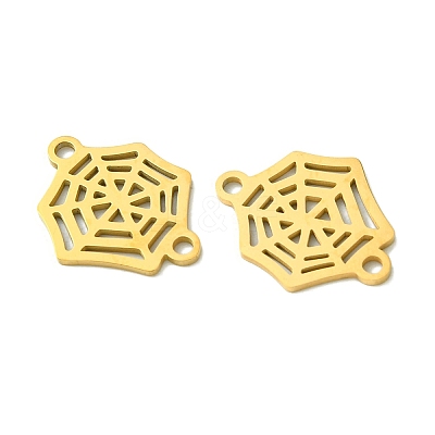 201 Stainless Steel Connector Charms STAS-U003-02G-1