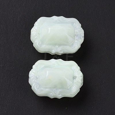 Opaque Acrylic Beads OACR-E015-07G-1