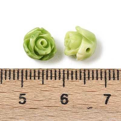 Synthetic Coral Dyed Carved Beads SHEL-Z003-03A-1