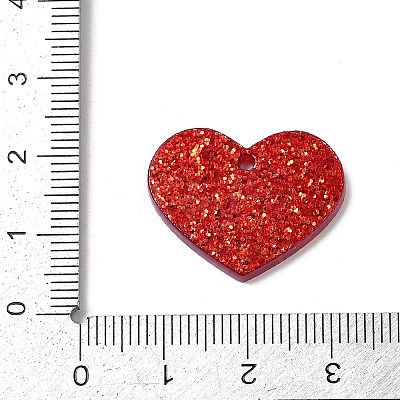 Valentine's Day Printed Opaque Acrylic Pendants FIND-D283-11A-1