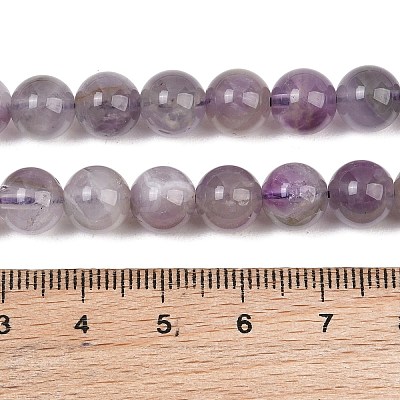 Natural Amethyst Beads Strands G-M445-8MM-01C-1