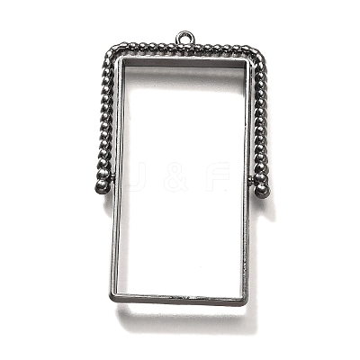 Alloy Open Back Bezel Pendants PALLOY-I223-07B-1