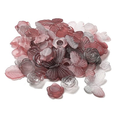 Transparent Acrylic Beads OACR-H039-04B-1
