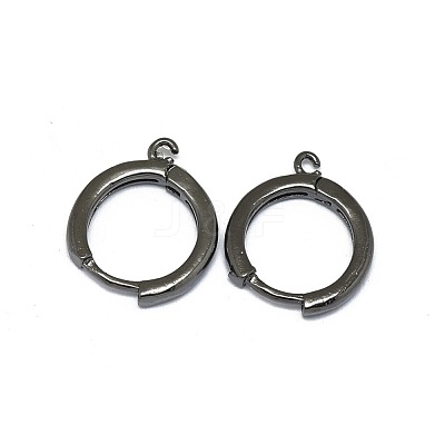 Brass Huggie Hoop Earring Findings PALLOY-F249-19-1