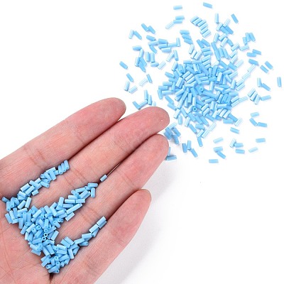 Opaque Colours Glass Bugle Beads SEED-N005-001-B05-1