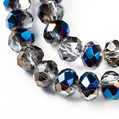 Electroplate Transparent Glass Beads Strands EGLA-A034-T4mm-Z01-1
