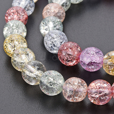 Crackle Glass Beads Strands GLAA-S192-B-008B-1