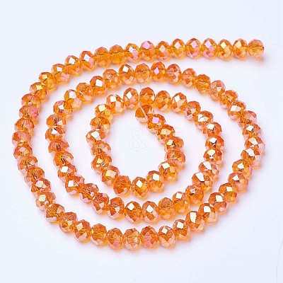 Electroplate Glass Beads Strands LS-EGLA-A034-T8mm-B16-1
