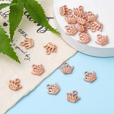 Zinc Alloy Charms PALLOY-YW0001-13RG-RS-1