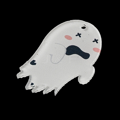 Halloween Printing Acrylic Pendants FIND-K017-05H-1
