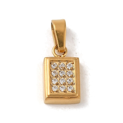 Ion Plating(IP) 304 Stainless Steel Pendants STAS-C103-09G-1