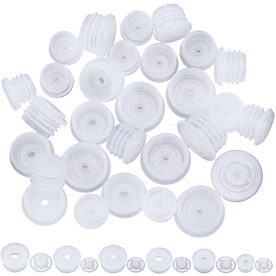 120 Sets 6 Styles Plastic Dustproof Bottle Stoppers AJEW-GF0008-16-1
