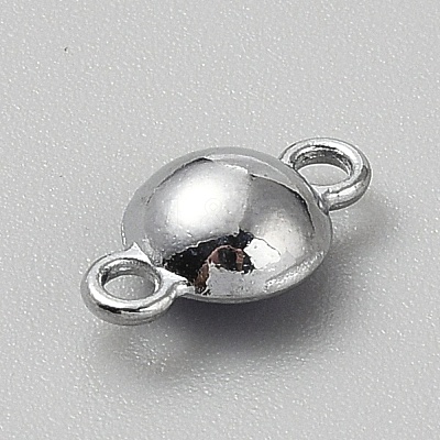 Faceted Glass Flat Round Connector Charms FIND-WH20042-56H-1