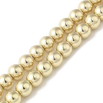 Electroplated Synthetic Non-magnetic Hematite Beads Strands LS-G-I364-C03-G-1