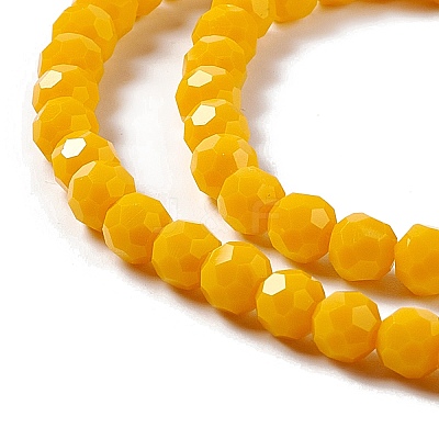 Faceted Glass Beads Strands EGLA-J042-35B-07-1