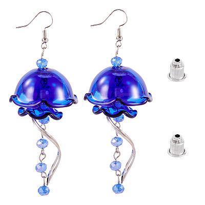 Brass Dangle Earring EJEW-TAC00021-1