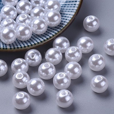 Imitated Pearl Acrylic Beads PACR-10D-1-1