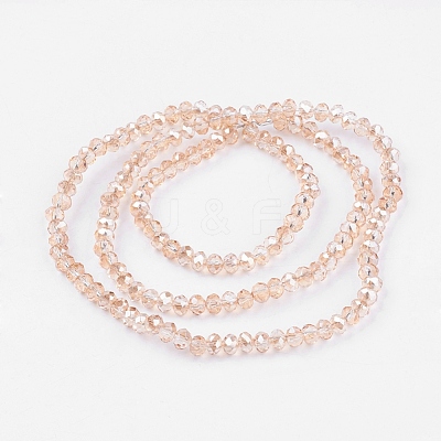 Electroplate Glass Beads Strands EGLA-D020-4x3mm-71-1
