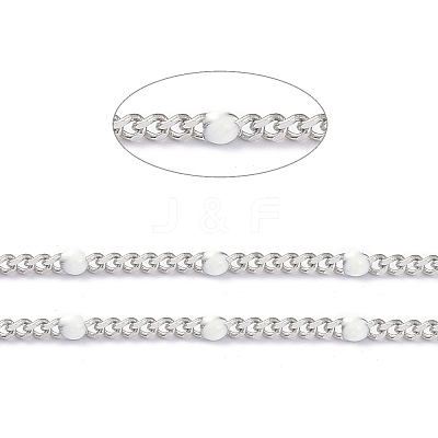 304 Stainless Steel Enamel Curb Chains CHS-P013-01P-11-1