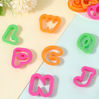 52Pcs 26 Styles Plastic Clay Molds DIY-SC0030-51-1