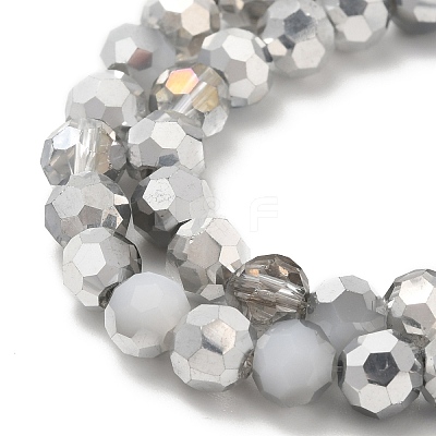 Electroplate Glass Beads Strands EGLA-P048-B05-1