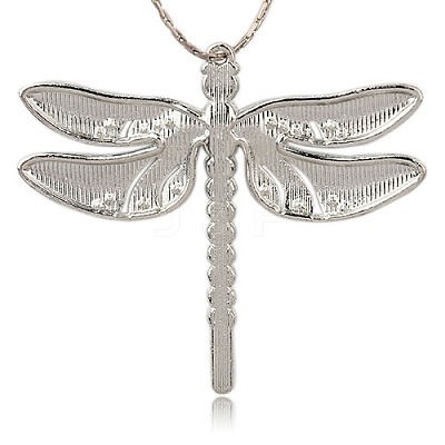 Alloy Enamel Dragonfly Big Pendants X-ENAM-L034-03P-1