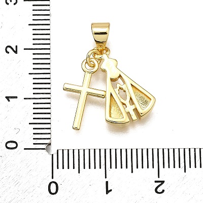 Rack Plating Brass Pendants KK-D343-09G-1