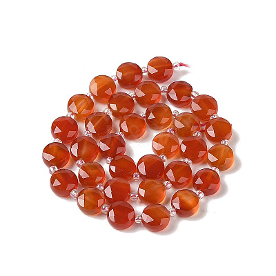 Natural Carnelian Bead Strands G-NH0013-A03-01-1