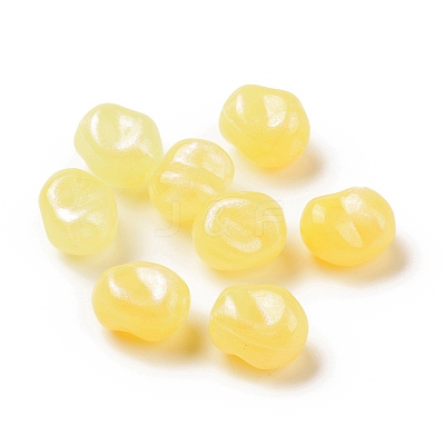Opaque Acrylic Beads OACR-C013-10E-1